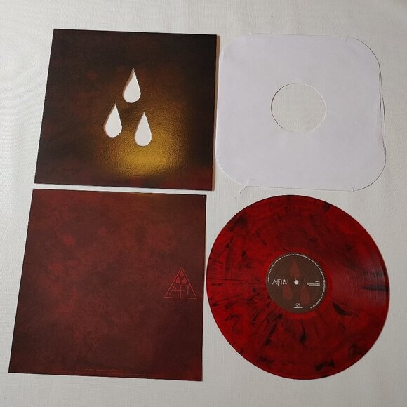 AFI Blood Album Vinyl Color Transparent Red Swirl - Picture 2 of 5